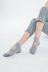 Yoga Toe Socks - Gray