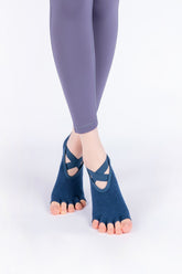 Cross Yoga Socks - Dust Navy