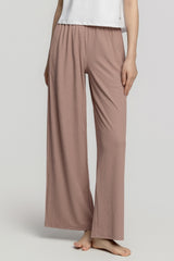 Pleated Wide Pants-Brick Pink