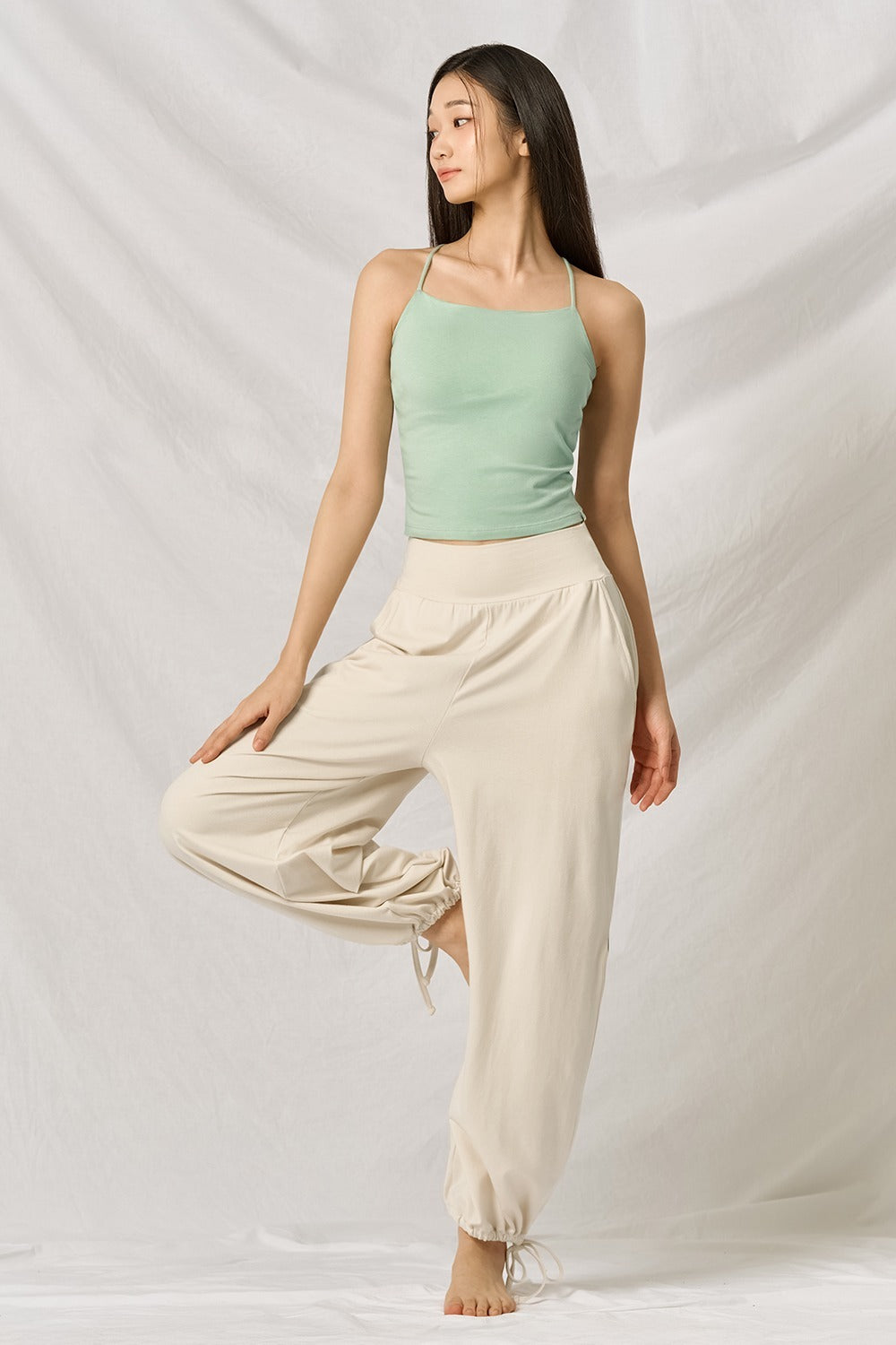 Asana Move Two-Way Pants- Cream Ivory