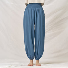 Asana Smock Pants- Ocean Blue