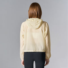 City Cropped Windbreaker - Light Cream