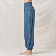 Asana Smock Pants- Ocean Blue