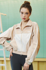 EcoTech High Color-Block Jacket - Khaki Gray