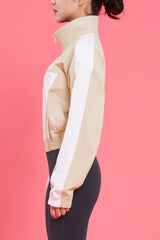 EcoTech High Color-Block Jacket - Khaki Gray