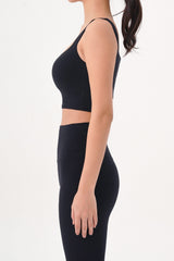 Plax Air Square Bra Top - Arc Black