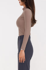 Soft Warm High-Neck Top - Navy