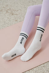 Double Line Sport Socks - Black