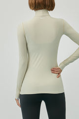 Soft Warm High-Neck Top - Navy