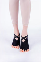 Cross Yoga Socks - Black
