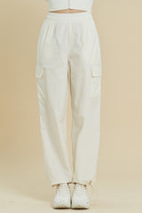 Ecotec Premium String Cargo Pants - Ivory