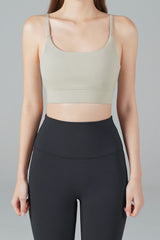 Zero Base Crop Bra Top - Dove Khaki