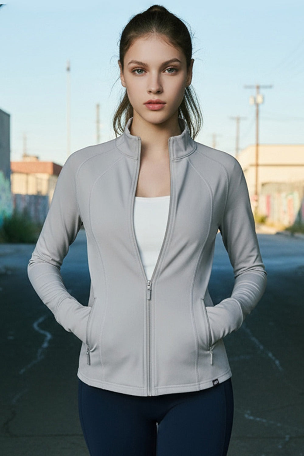 Zero Active Fit Jacket - Milky Gray