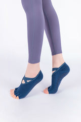 Cross Yoga Socks - Dust Navy