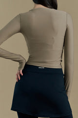 Soft Crop Top - Gray Pink