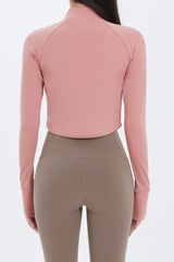 Zero Active Crop Jacket - Oyster Green