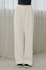 Soft Relaxed-Fit Wide-Leg Pants - Ivory