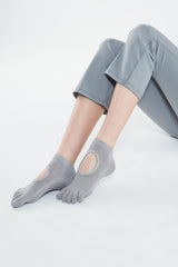 Yoga Toe Socks - Gray
