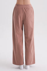 Corduroy Wide-Leg Pants - Indie Pink