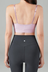 Zero Base Crop Bra Top - Wood Pink