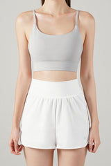 Zero Base Crop Bra Top - Hush Gray