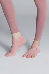 Yoga Grip Socks - Peach Pink