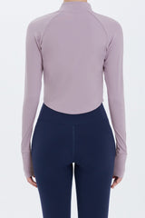 Zero Active Crop Jacket - Oyster Green