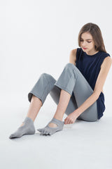 Yoga Toe Socks - Gray