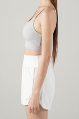 Zero Base Crop Bra Top - Hush Gray