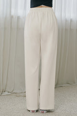Soft Relaxed-Fit Wide-Leg Pants - Ivory