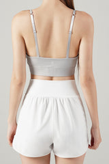 Zero Base Crop Bra Top - Hush Gray
