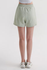 2-in-1 Training Shorts with Built-in Leggings - White