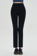 Zero Slim-Fit Fleece-Lined Slacks - Black