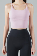 Zero Base Mid Bra Top - Wood Pink