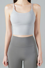 Zero Base Mid Bra Top - Hush Gray