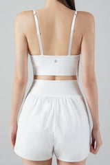 Zero Base Crop Bra Top - White