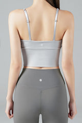 Zero Base Mid Bra Top - Hush Gray