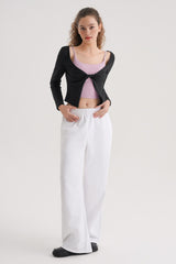 Everyday Cotton Wide Pants - Black
