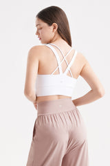 Plax Air Stella Bra Top - White