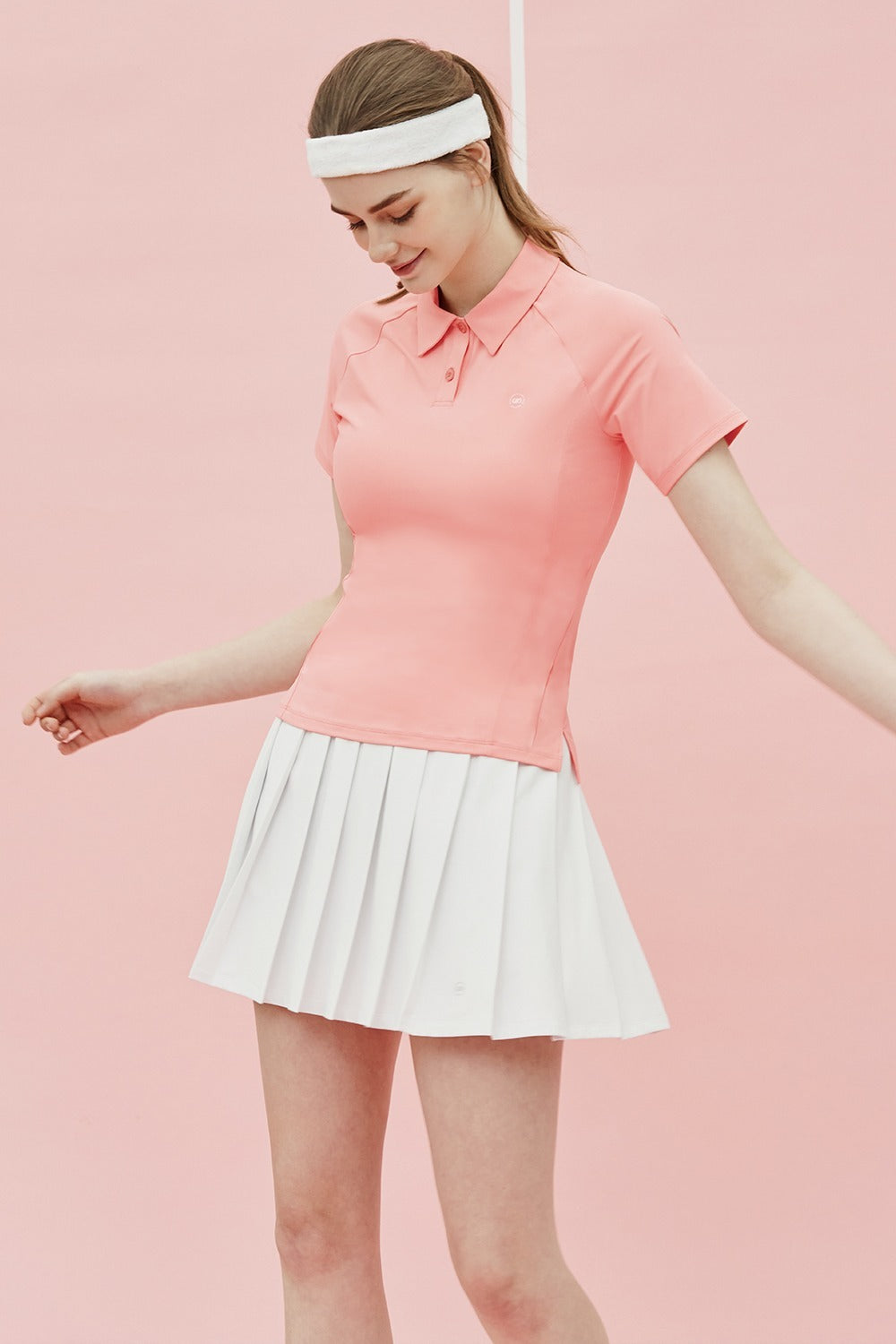  Release Cooling Polo Shirt - Peach Coral