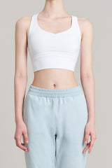 Plax Air Stella Bra Top - White