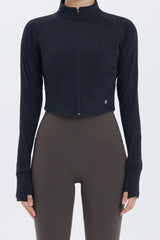 Zero Active Crop Jacket - Oyster Green
