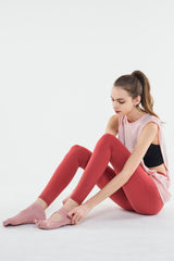 Yoga Toe Socks - Peach Pink