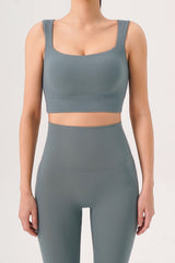 Plax Air Square Bra Top - Artichoke Mint