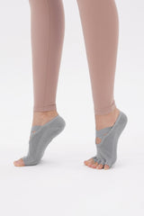 Cross Yoga Socks - Dutch Gray