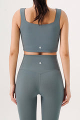 Plax Air Square Bra Top - Artichoke Mint