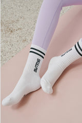 Double Line Sport Socks - Black