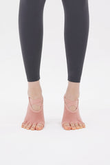 Cross Yoga Socks - Flamingo Pink